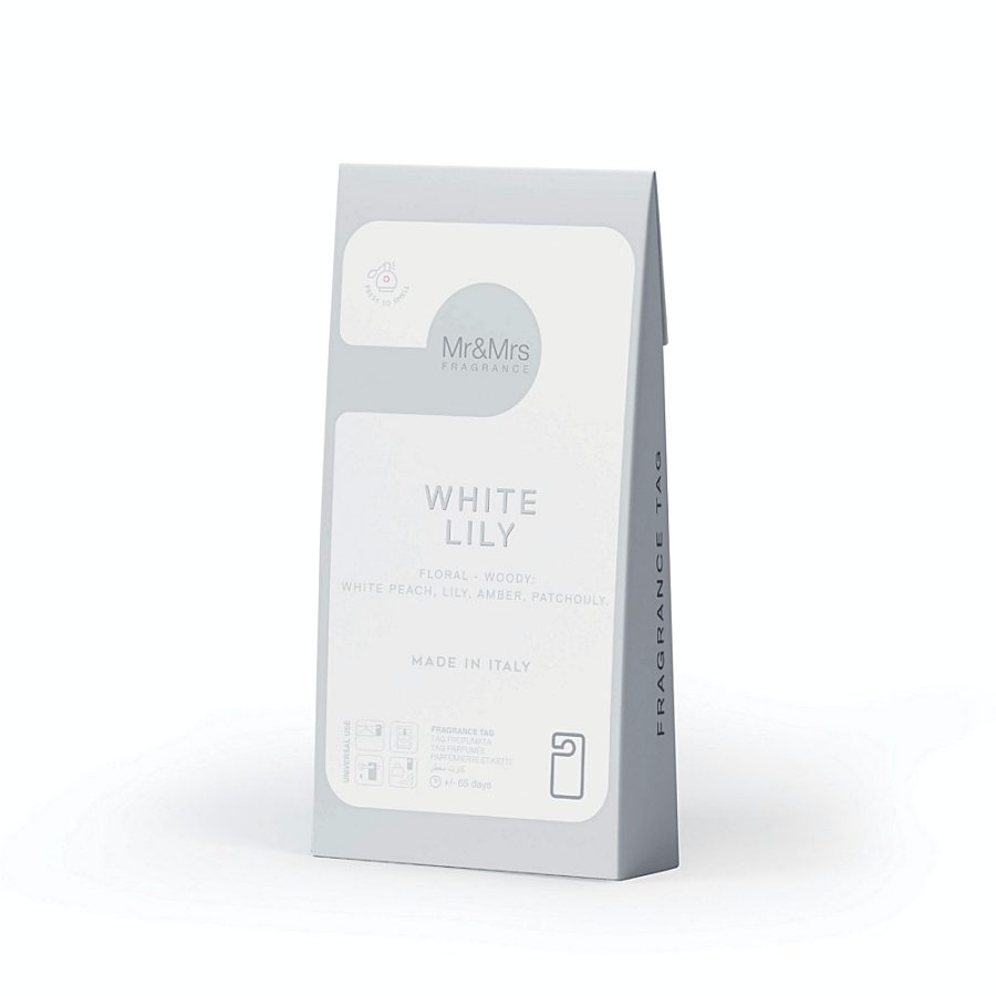 Mr&Mrs Fragrance vonná karta - White Lily 1 kus