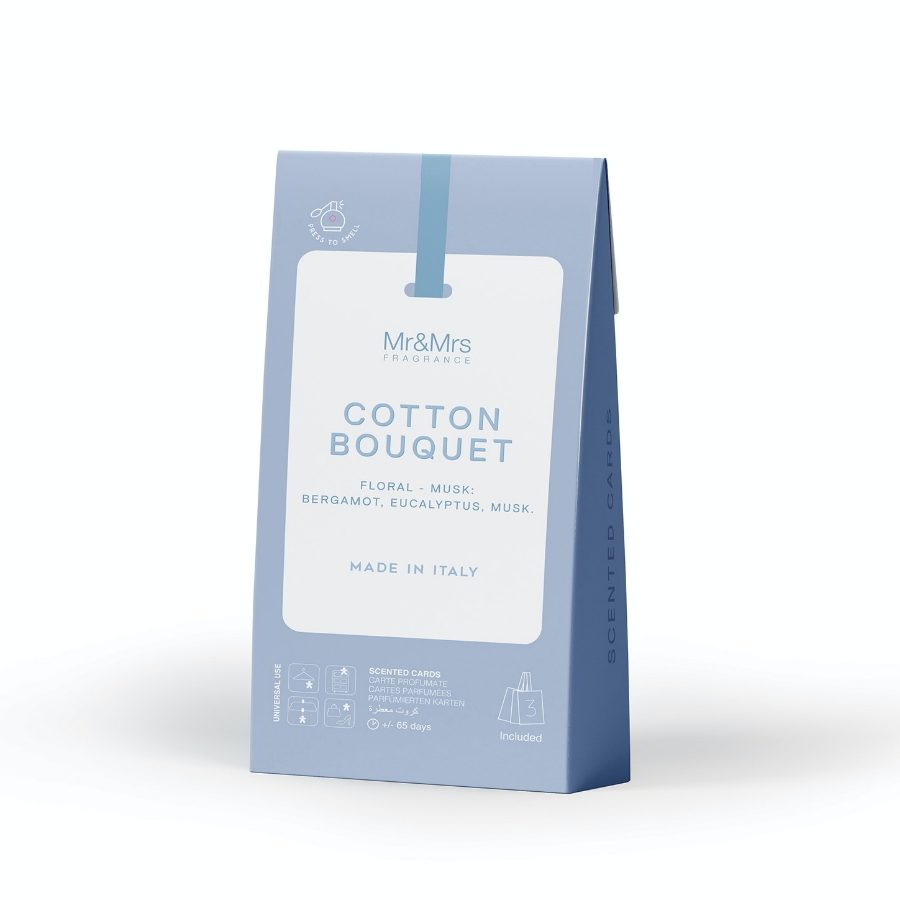 Mr&Mrs Fragrance vonné karty - Cotton Bouquet 3 kusy