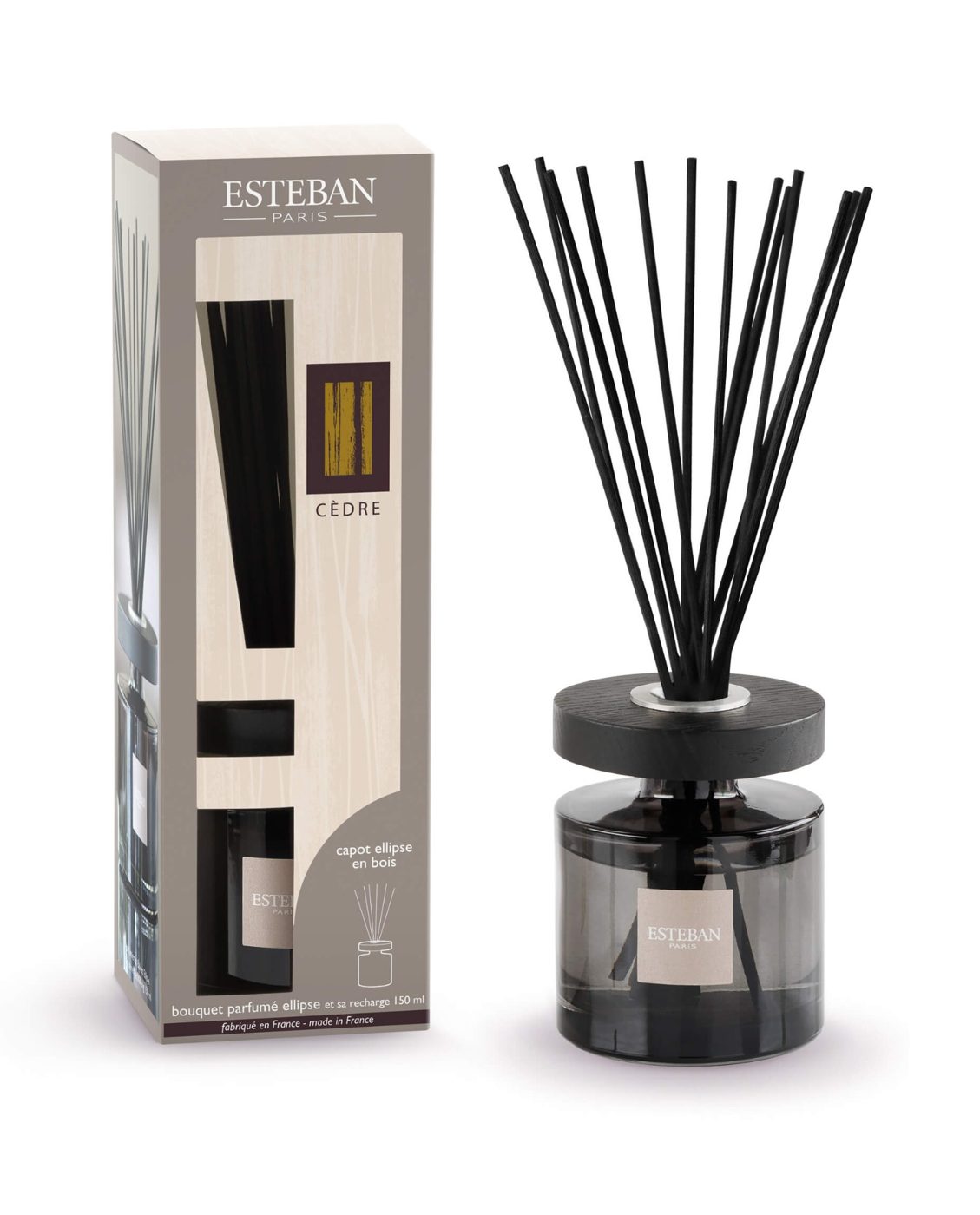 Tyčinkový difuzér Ellipse 150ml - Cedre