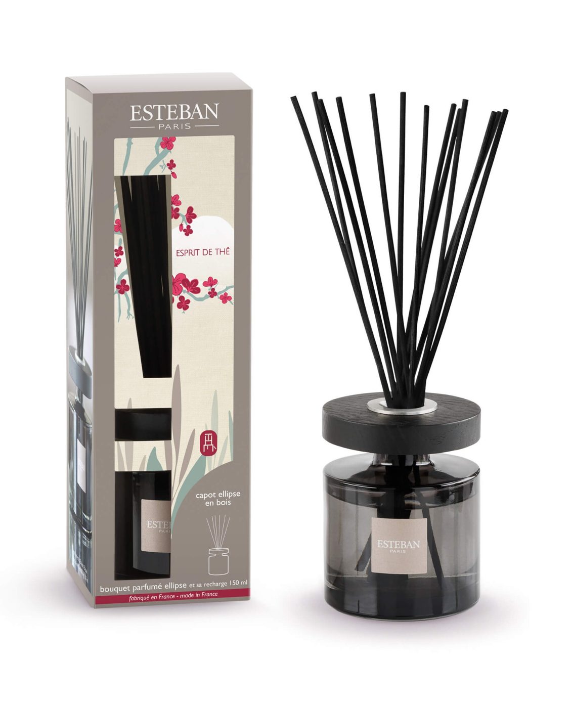 Tyčinkový difuzér Ellipse 150ml - Esprit de thé